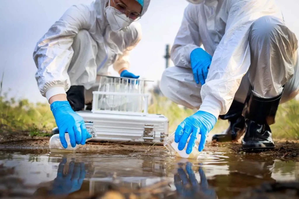 Does reverse osmosis remove PFAS scientists collecting contaminated water samples for testing